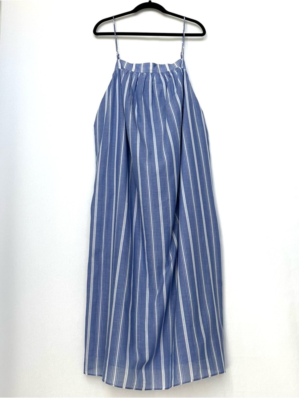 J.Crew Floaty Midi Dress in Striped Cotton Voile in Calm Sea Stripes | XL | NWT - Picture 4 of 16